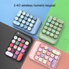 AK18 2.4G Wireless Digital Keypad Accounting External Round Keycap Wireless