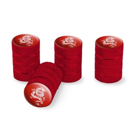 GRAPHICS & MORE Tribal Dragon Asian Tire Rim Wheel Aluminum Valve Stem Caps