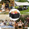 Extra Large Wheeled Portable Cooler Bag 85 Cans Double Deck