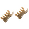 minkissy 2 Pcs Guasha Scraping Massager Ox Horn Comb Body