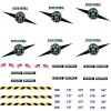 Custom Made N-scale Washington State Patrol Vehicle Decal Set