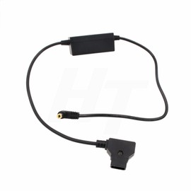 HangTon 24V V Mount Anton-Bauer P-tap Right Angle DC Barrel D-Tap Power Cable Lead for Canon XF705 C70 XF605 Camera
