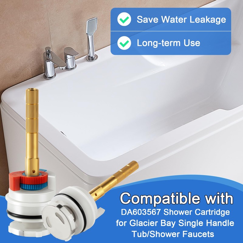 DA603567 Round Stem Washerless Cartridge Compatible with Danze DA603567 Shower
