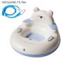 34.3 Inch Inflatable Snow Tube with Backrest and Handles, Thickened