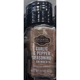 Private Selection Garlic & Pepper Seasoning Grinder 2.2 oz (Pack of 2)