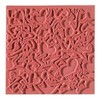 Efco Texture Mat Lovestory, Rubber, Orange, 9 x 9 x