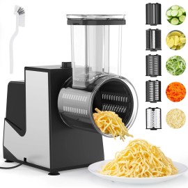 Stainless Steel Electric Cheese Grater Vegetable Fruits Chopper Slicer Shredder