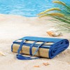 PEARL beach Raffia Mat: Foldable Raffia Beach Mat with Carry