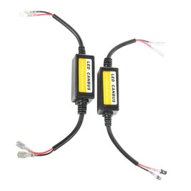 RACOONA LED Headlight Decoder, H13/9008 H1/H3 H11/H8/H9 9006/HB4/9012 Warning Error Decoder Canceller Capacitors Resistor,Car Accessories Anti Flicker Harness for LED Headlight Systems (H1/H3)