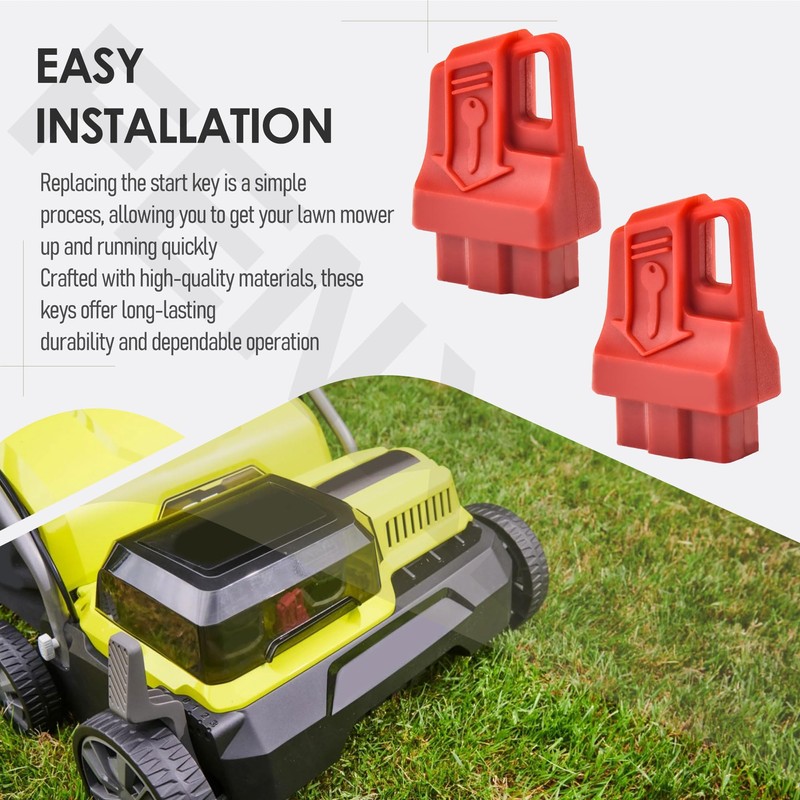 FENXDN 2 Pack 311280001 Start Key Compatible with Ryobi 40V