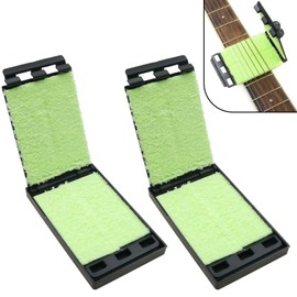 safycaby Guitar String Cleaner Scrubber Fingerboard Cleaning Cloth Guitar Fretboard Maintenance Kit for Guitars/Basses/Mandolins/Ukuleles (2)