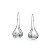 Bling Jewelry Polished Teardrop Sterling Silver Drop Hook Earrings