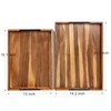 MornHalo Extra-Large Wooden Tray Set of 2, (20.1'' + 18.1'')