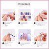 Kit Diy Nail Stickers Pegatinas De Uñas De Gel Semicurado