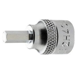 TONE Short Hexagon Socket 2H-04S Insertion Angle 0.25 inch (6.35 mm) (1/4 mm), Double Side Width 0.2 inch (4 mm)