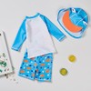 SGMWVB Baby and Toddler Boys' 3-Piece Swimsuit Set Kids Bathing
