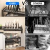 Mustorn Pots and Pans Organizer Under Cabinet, Expandable 2 Tier