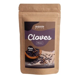 Cloves whole Monte Nativo (250g) - Dried Cloves whole - 100 % natural and aromatic - Clove as Mulled Wine Spice - For Cooking and Chai - Dried Spices