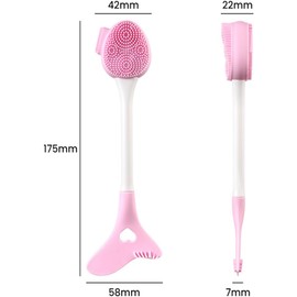 2 paquetes de silicona cara Scrubber Exfoliator, aplicador de cepillo de máscara Facial, cepde limpieza Facial, cepillo de limpieza de poros, cepillo de limpieza de poros para la cara