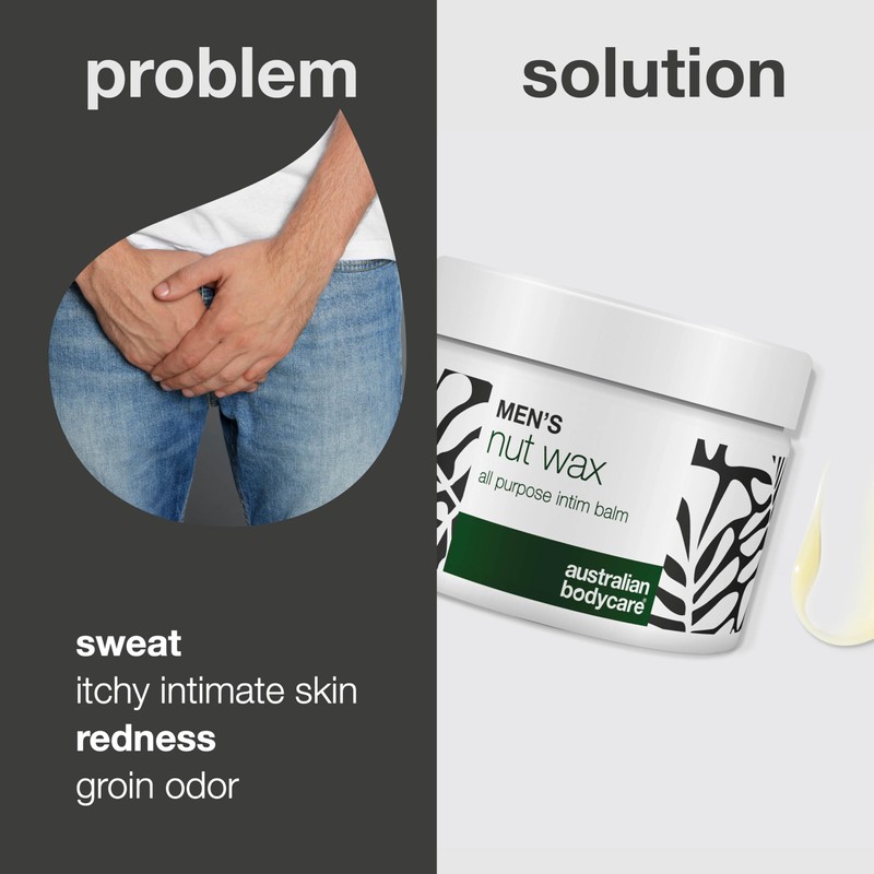 Men’s Nut Wax for Sweat, Chafing and Odor Relief in