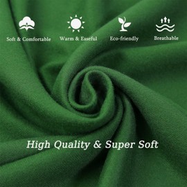 vimate Emerald Green Travel Pashmina Scarf, Soft Plain Color Dark Green Pashmina Shawl Wrap for Womans/Ladies(US-Emerald Green)