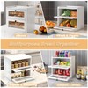 Alpeir Double Layer Large Bread Box for Kitchen Counter, Wooden