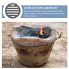 iplusmile Round Fire Grate for Stove Fireproof Grate Insert for
