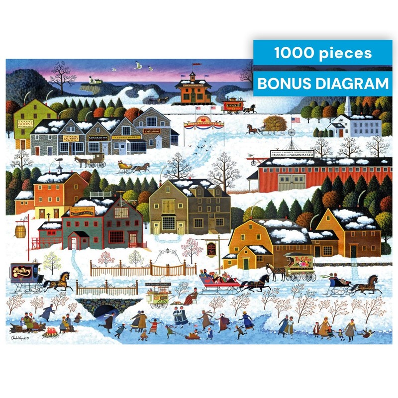 Buffalo Games - Hickory Haven Canal - Charles Wysocki -