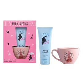 EMILY IN PARIS CAPUCCINO CUP & 150ML BODY LOTION