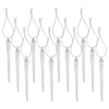 Lillian Vernon Twinkle™ Glass Icicle Ornaments - Set of 12,