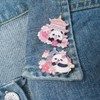 Set of 5 Spring Pink Cherry Blossom Panda Brooch Bookbag