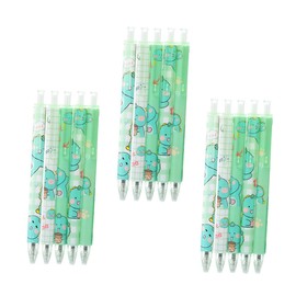 FUNOMOCYA 15pcs Cute Dinosaur Gel Ink Pens Office and School Supplies Smooth Writing Retractable Stationery for Students and Creative