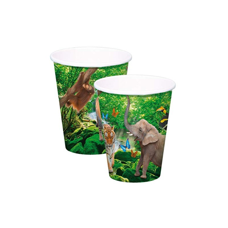 Folat 62001 Safari Party Drinking Cups 250 ml – Pack