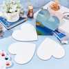 NBEADS Pack of 12 Heart Painting Canvas Panels, Painting Canvas