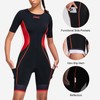 Santic Triathlon Suit for Women Short Sleeve Padded Trisuit Quick-Dry