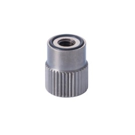 RX Nut Knurled Black 1 piece) Height 0.5 inches (12 mm), Knurled Nut, Penetration Knob, Anti-Loose, Vibration Control, Scratch Prevention, Made in Japan, Brass, Nickel Plated (M4 P0.7)