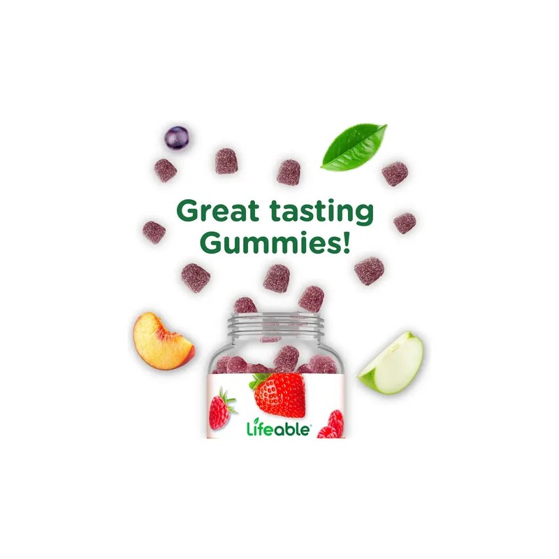 Lifeable Gummies Biotina 10000mcg Para Adolescentes N/a