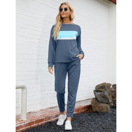 Bofell Sweatsuits for Women Lounge Sets Casual Loungewear Workout sets 2024 Trendy M