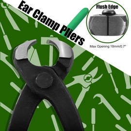 SPEEDWOX 9 Inches Ear Clamp Plier, Single Ear Hose Clamp Pliers, Stepless Clamp Pliers, Ear Clamp Pincer Tool for Securing Pipe Hoses and Automotive Use (Front Jaw Only) (ECPFJ9-1376)