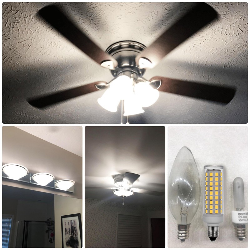 Dimmable E11 Led Bulbs,JDE11 120V 75W Halogen Candelabra Bulbs Replace,T3