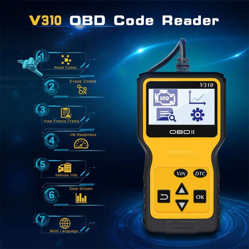 car Code Reader and Reset Tool Scanner for Car Obd2