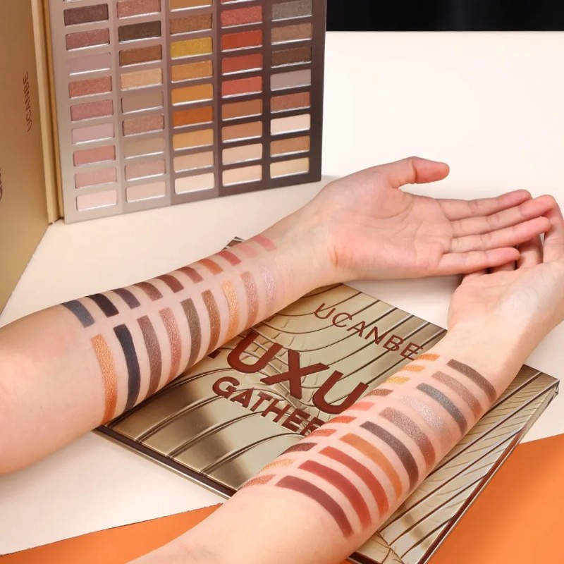 Paleta Sombras 60 Tonos UCANBE Nude Mate Shimmer Vegana Cruelty-Free