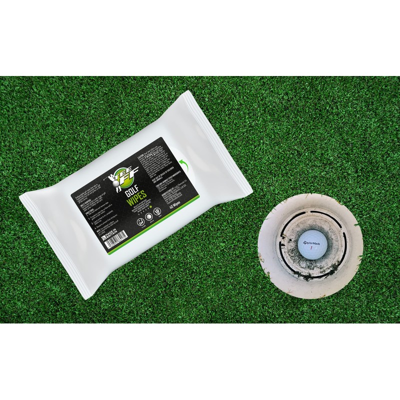Tee Off Golf Wipes | Perfect for Cleaning Clubs, Grips,