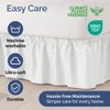 Wrap Around Dust Ruffle Bed Skirt - White - for