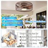 Coolbull Ceiling Fan with Light Remote Control - 20 Inch