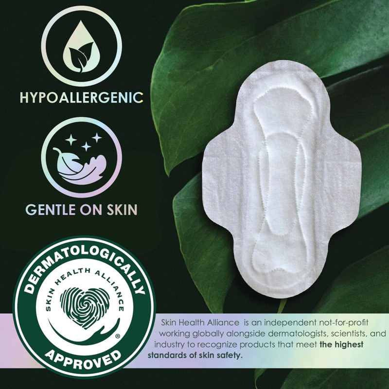 L. Ultra Thin Pads for Women, Regular Absorbency, Organic Cotton