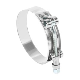 Flaconi Motorcycle Exhaust Clamps, Joint Bolt Clamp, Stainless Steel, Joint Bolt Clamps for Secure Pipe Connections, Super Clamps, Heavy Exhaust System Supra T Bolt for Motorcycle (60-63 mm)