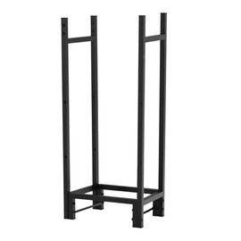 Sannwsg 17inch Indoor Firewood Rack Holder, Firewood Rustproof Holder, Wood Storage Rack Stand