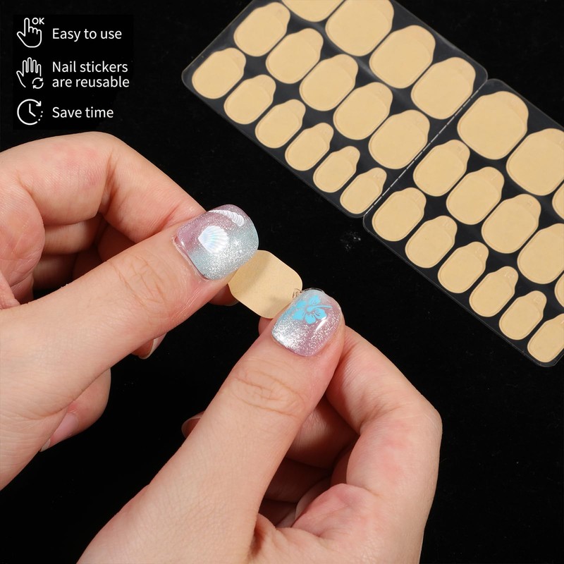 600PCS (20 Sheets) Sticky Nail Tabs for Press Ons, Sticky