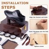 DigNew 10 Pcs Deluxe Shoe Shine Box Set & Shoe